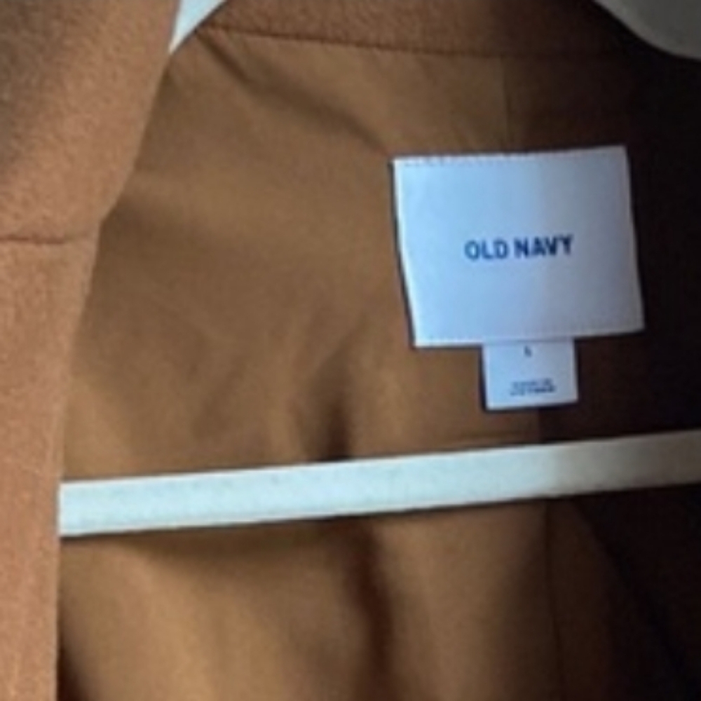 Old Navy Women's Double-Breasted Pea Coat in Rust/Brown/Burnt Orange -Size Large - Picture 6 of 9